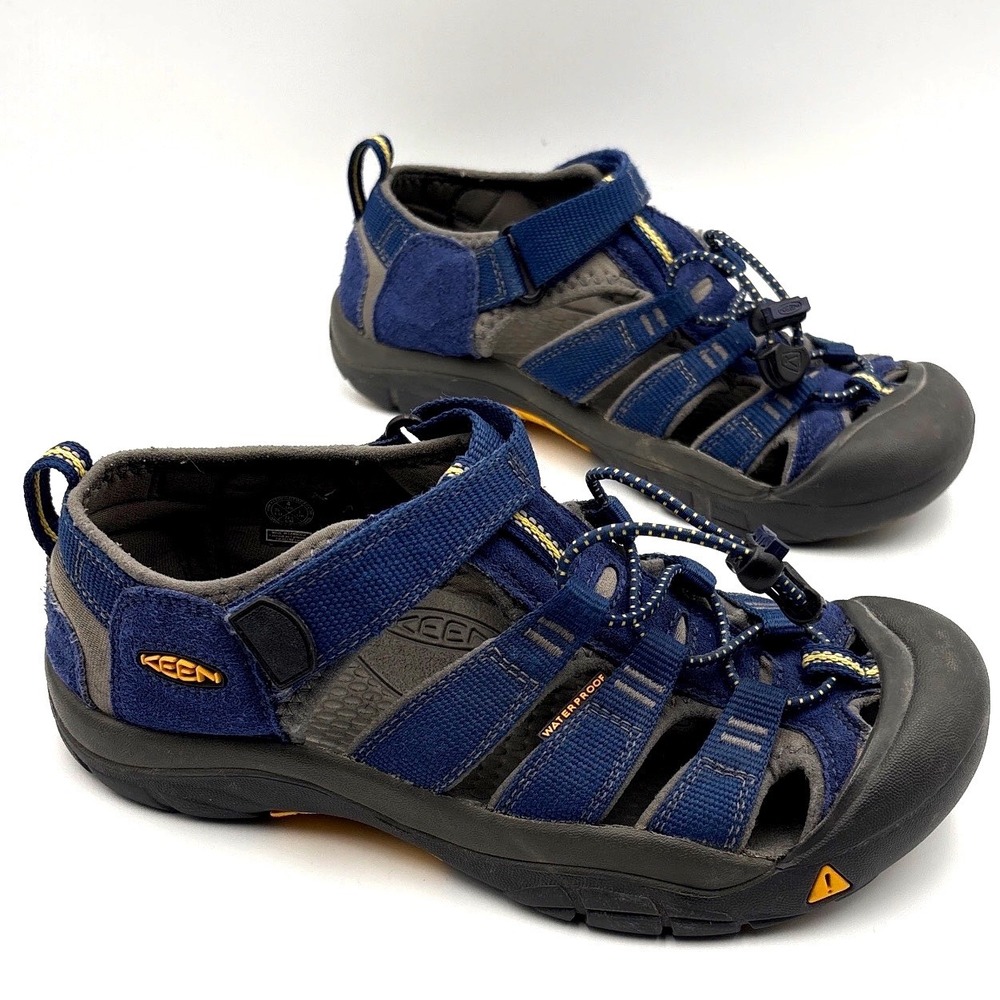 Keen Newport H2 Blue Grey Waterproof Hiking Sandals 1009962 Big Kids Youth Sz 4